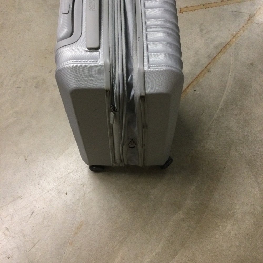 Silver Hardside Carry-On Spinner Luggage - Men Bags